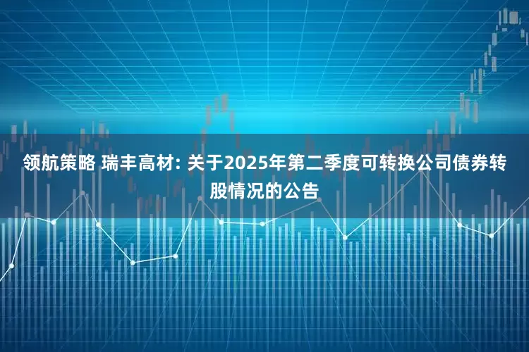领航策略 瑞丰高材: 关于2025年第二季度可转换公司债券转股情况的公告